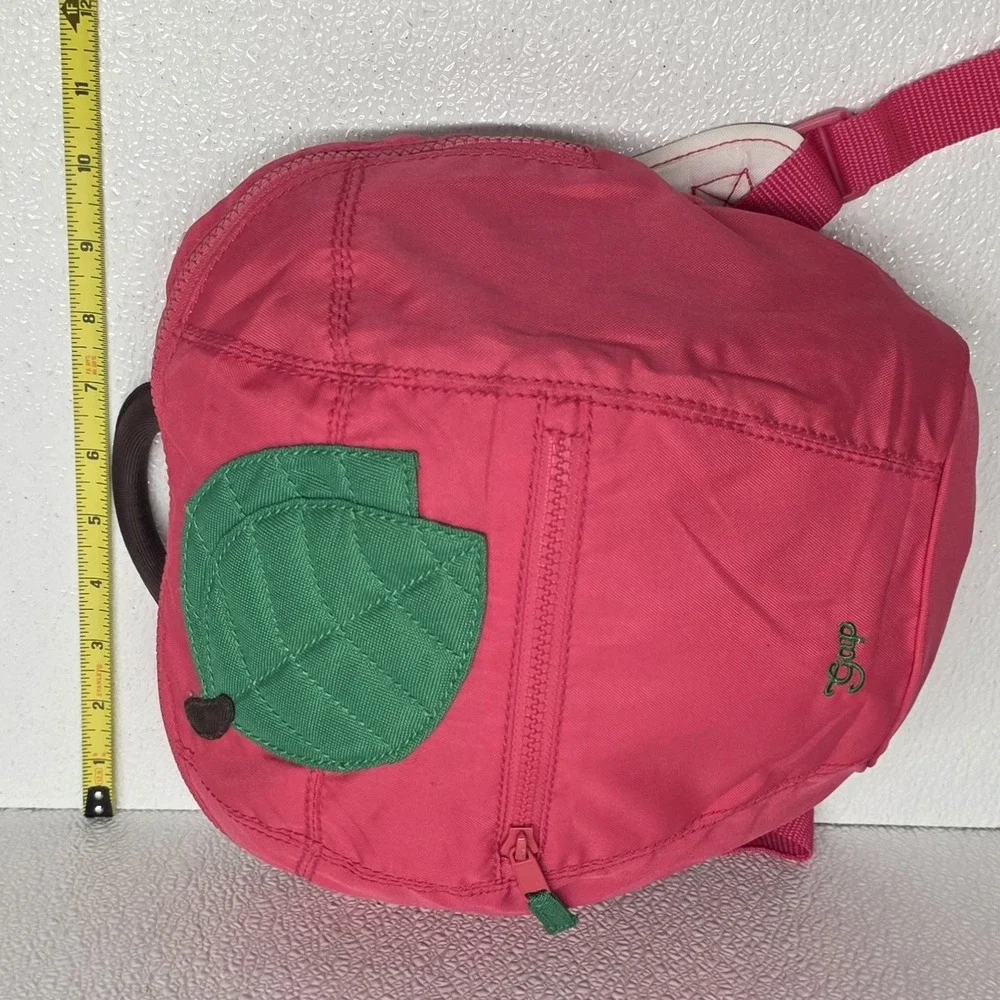 Baby Gap Pink Green Apple Backpack Bag